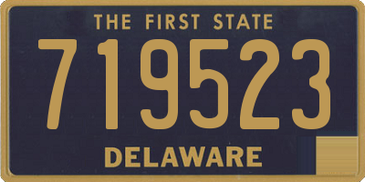 DE license plate 719523