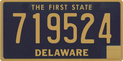 DE license plate 719524