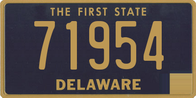 DE license plate 71954