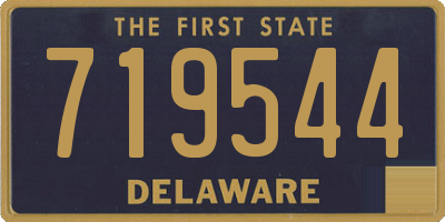 DE license plate 719544