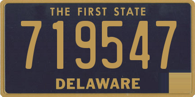DE license plate 719547