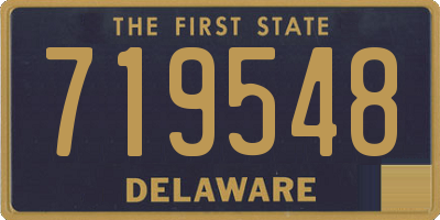 DE license plate 719548