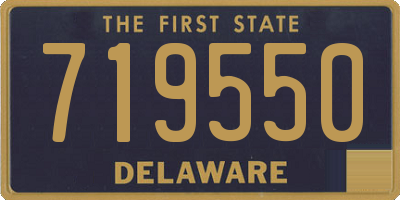 DE license plate 719550