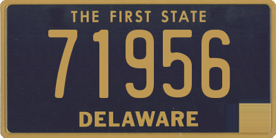 DE license plate 71956