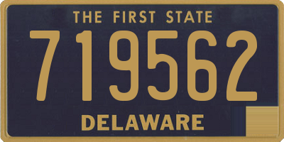 DE license plate 719562