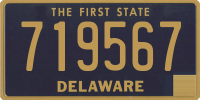 DE license plate 719567