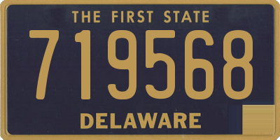 DE license plate 719568