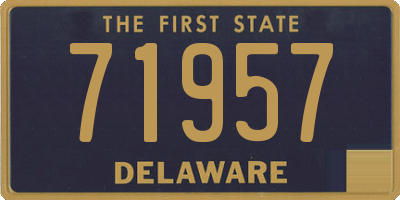 DE license plate 71957