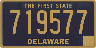 DE license plate 719577