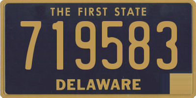 DE license plate 719583