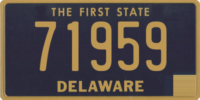 DE license plate 71959