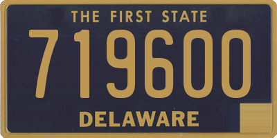 DE license plate 719600