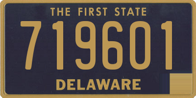 DE license plate 719601