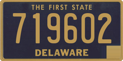 DE license plate 719602