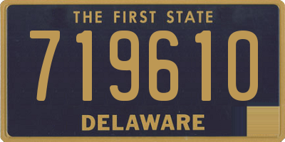 DE license plate 719610