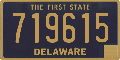 DE license plate 719615