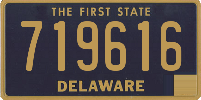 DE license plate 719616