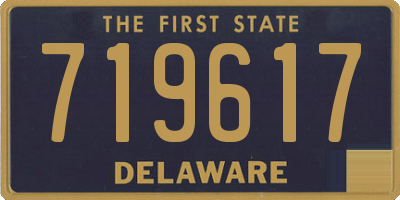 DE license plate 719617