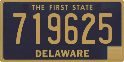 DE license plate 719625