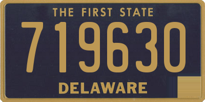 DE license plate 719630
