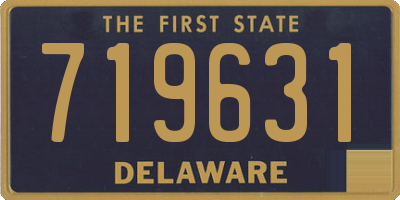 DE license plate 719631
