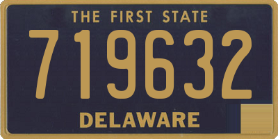 DE license plate 719632
