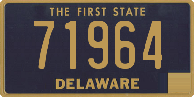 DE license plate 71964