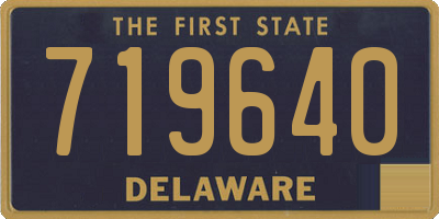 DE license plate 719640
