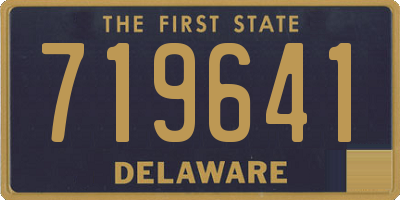 DE license plate 719641