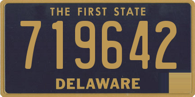 DE license plate 719642