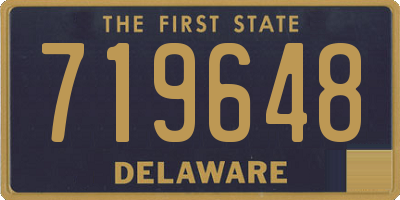 DE license plate 719648