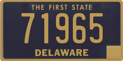 DE license plate 71965