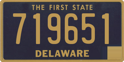 DE license plate 719651