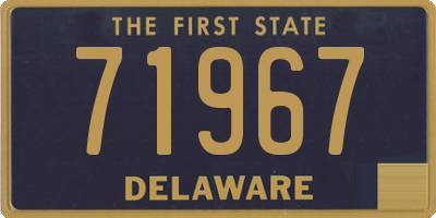 DE license plate 71967