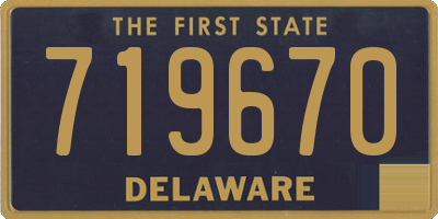 DE license plate 719670