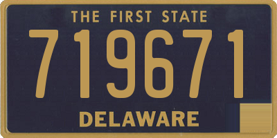 DE license plate 719671