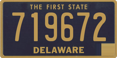 DE license plate 719672