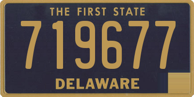 DE license plate 719677