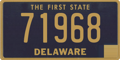 DE license plate 71968