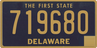 DE license plate 719680
