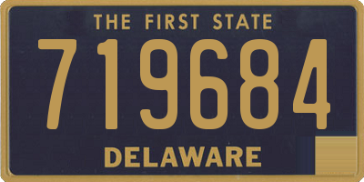 DE license plate 719684