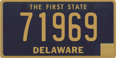 DE license plate 71969