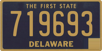 DE license plate 719693