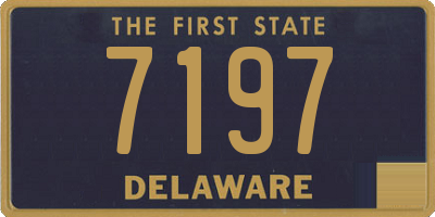 DE license plate 7197