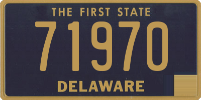 DE license plate 71970