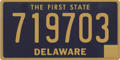 DE license plate 719703