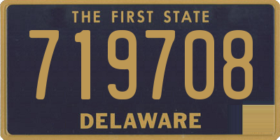 DE license plate 719708