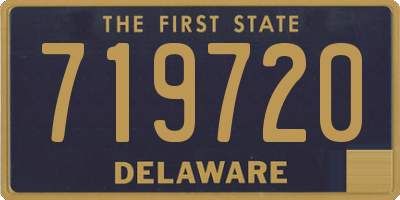 DE license plate 719720