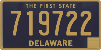 DE license plate 719722