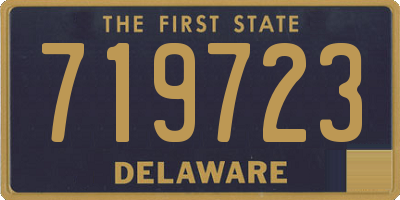 DE license plate 719723